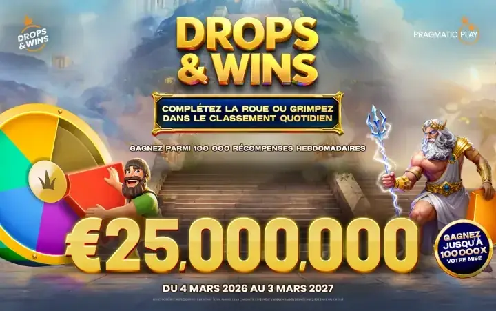 Drops & Wins prize drops, Grailbet Casino